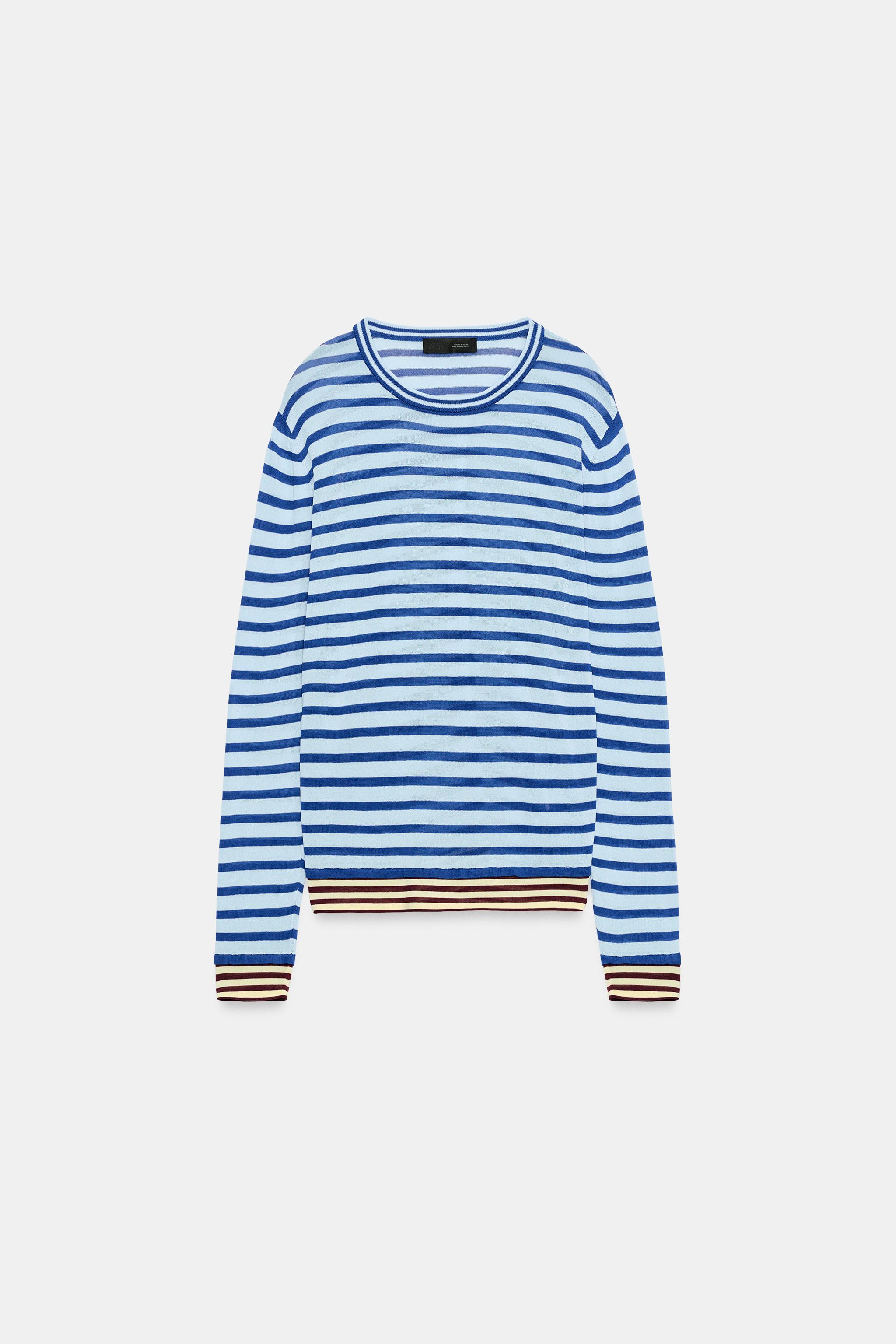 STRIPED KNIT JUMPER
